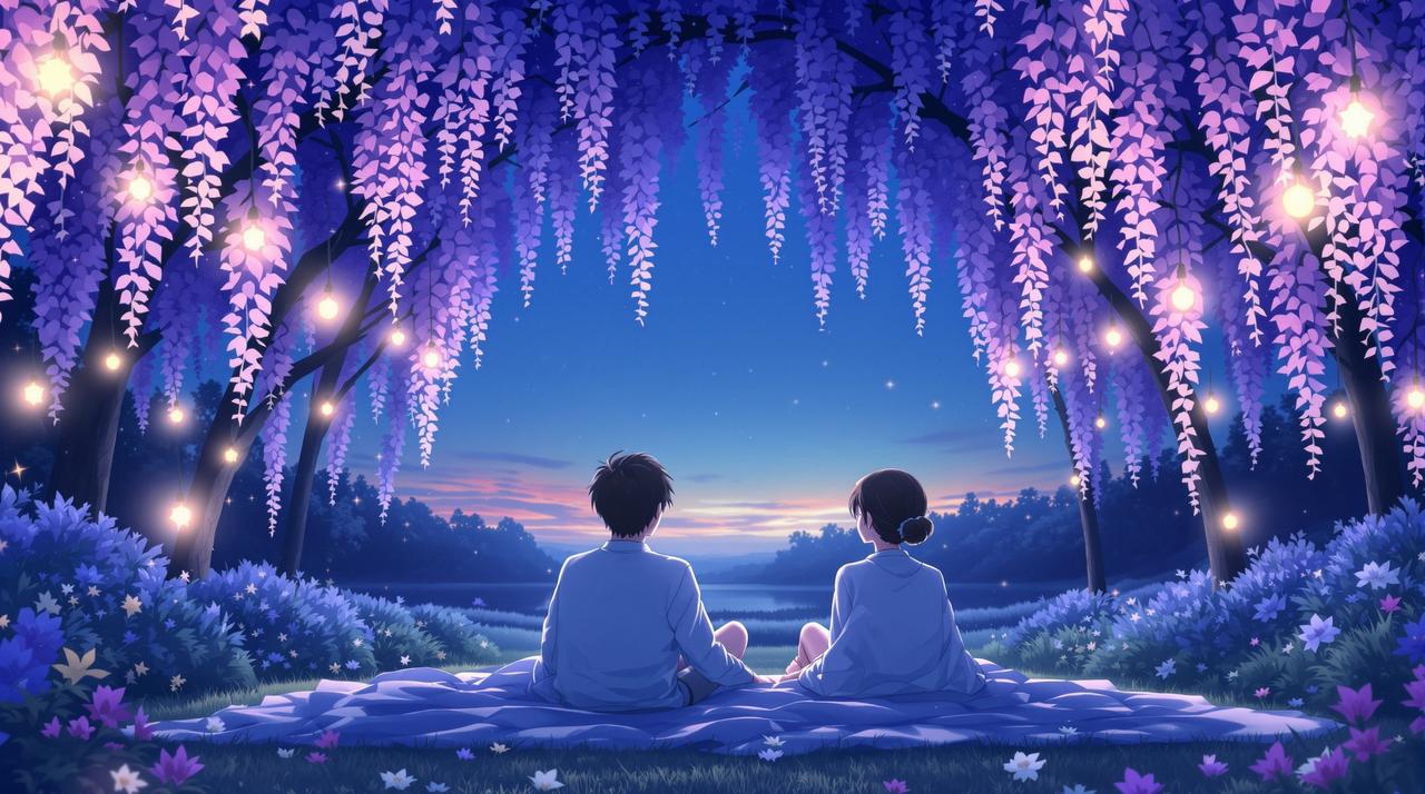 搜短剧网资讯 - 七夕特别企划:「紫藤之约」情侣短剧马拉松